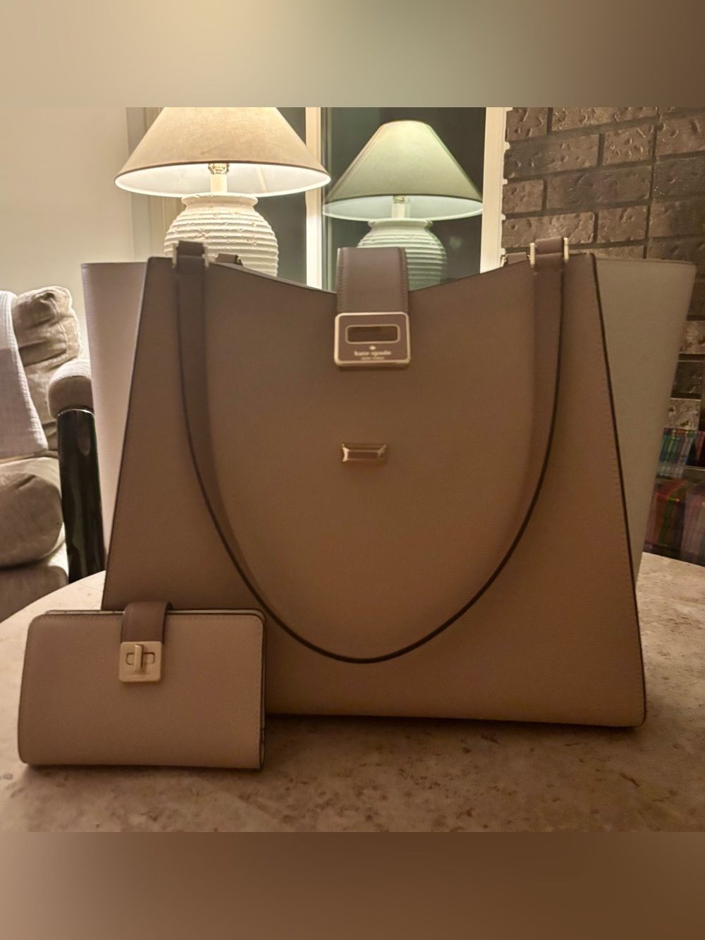 Kate Spade New York Phoebe Large Tote & Phoebe Turnlock Medium Wallet (NEW)